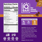 IQBAR Almond Butter Chip Keto Protein Bars – 12 Pack, 1.6 oz Each