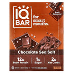 IQBAR Chocolate Sea Salt Keto Protein Bars – 12 Pack, 1.6 oz Each