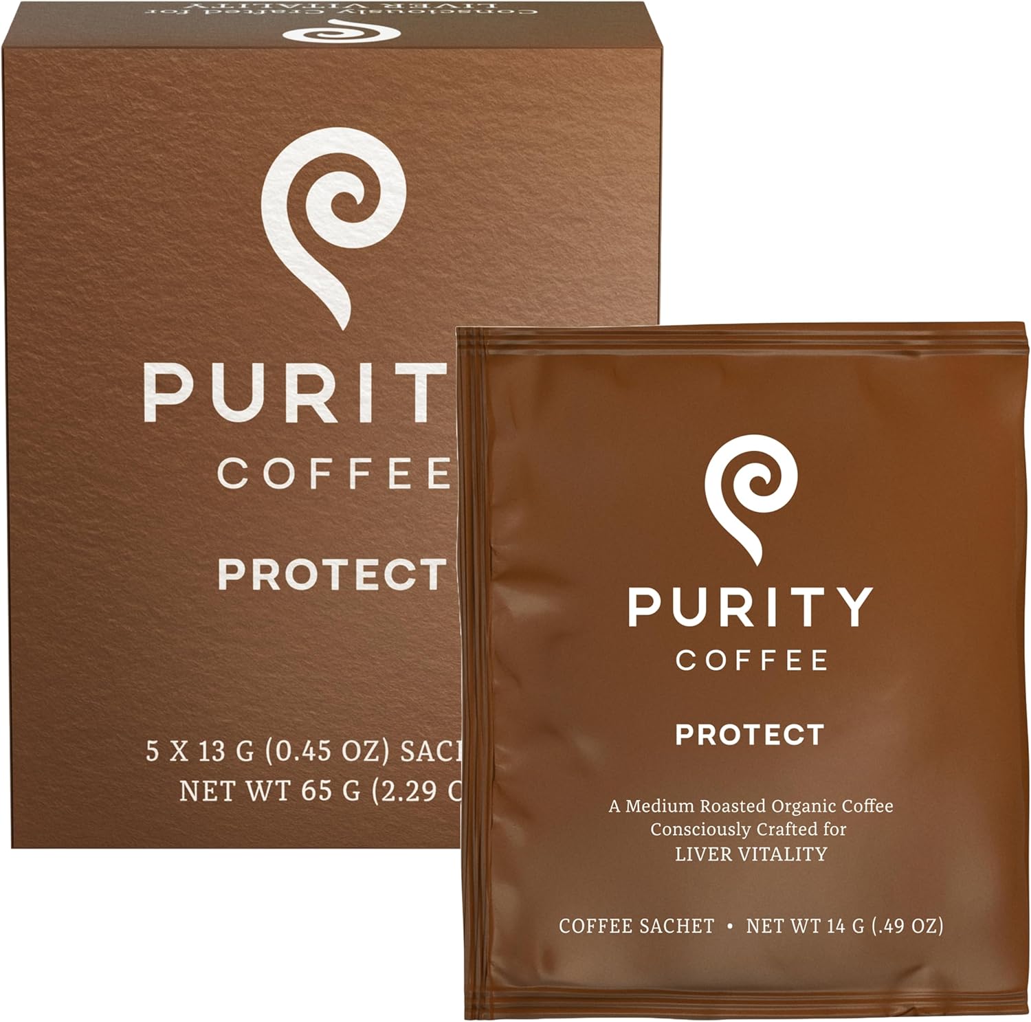 PROTECT: Light-Medium Roast –  Single-Serve Coffee Sachets – 5ct