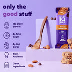 IQBAR Almond Butter Chip Keto Protein Bars – 12 Pack, 1.6 oz Each