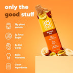 IQBAR Banana Nut Plant Protein Bars – 12 Pack, 1.6 oz Each