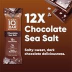 IQBAR Chocolate Sea Salt Keto Protein Bars – 12 Pack, 1.6 oz Each