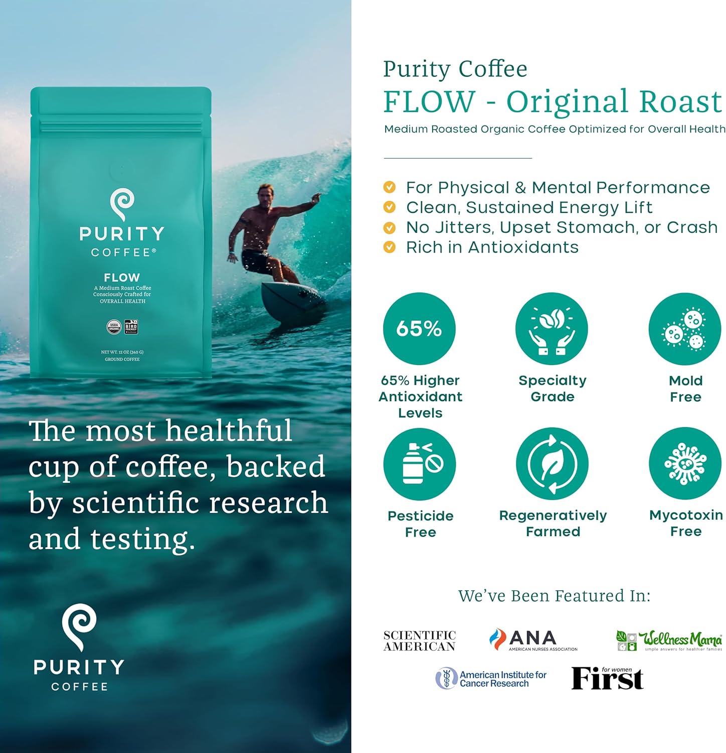 FLOW: Original Medium Roast – Whole Bean Coffee – 2268g