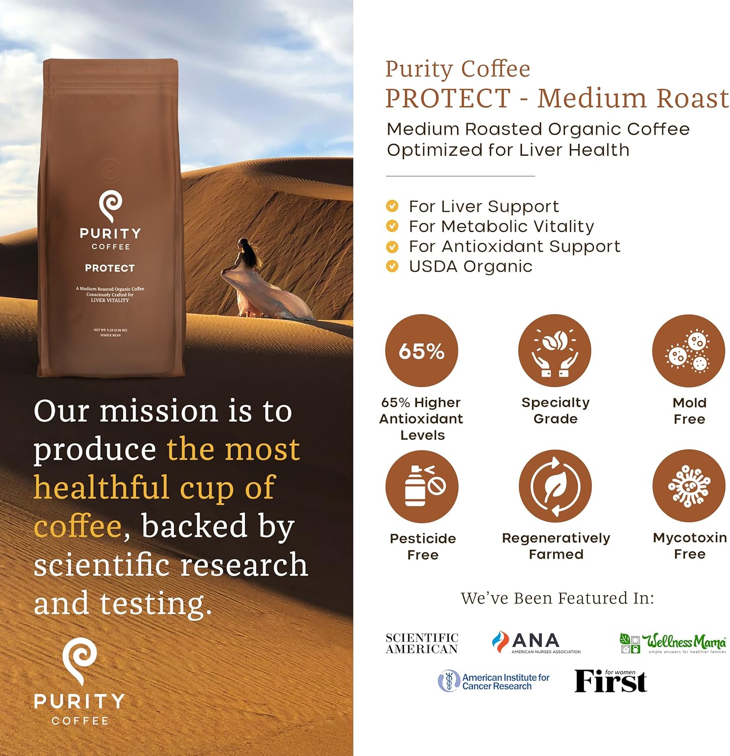 PROTECT: Light-Medium Roast – Whole Bean Coffee – 2268g