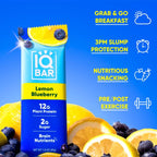 IQBAR Lemon Blueberry Keto Protein Bars – 12 Pack, 1.6 oz Each