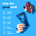 IQBAR Wild Blueberry Keto Protein Bars – 12 Pack, 1.6 oz Each