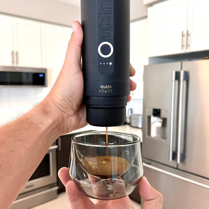 Kruve & Outin Nano Barista Set with Espresso Glasses
