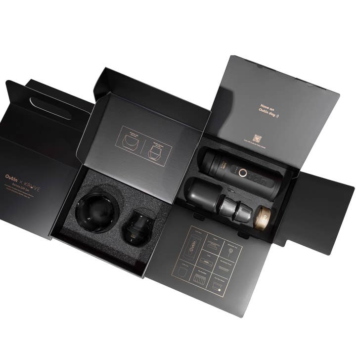 Kruve & Outin Nano Barista Set with Espresso Glasses