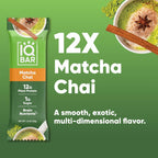 IQBAR Matcha Chai Keto Protein Bars – 12 Pack, 1.6 oz Each