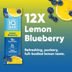 IQBAR Lemon Blueberry Keto Protein Bars – 12 Pack, 1.6 oz Each